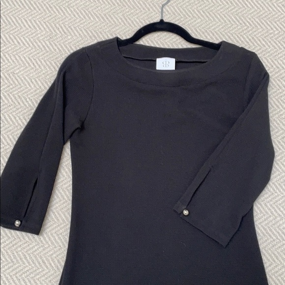 PAPILLON BLANC Little black dress. 3/4 sleeve - Picture 3 of 4